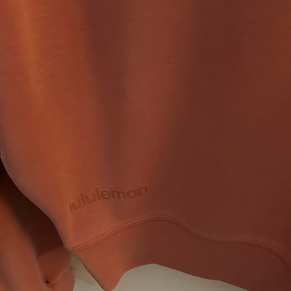 LULULEMON PERFECTLY OVERSIZED CROPPED CREW SOFTSTREME SIZE 0 - Picture 6 of 8